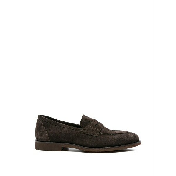 ヘンダーソン・ブラッコ メンズ スリッポン・ローファー シューズ Leather loafers Brown｜asty