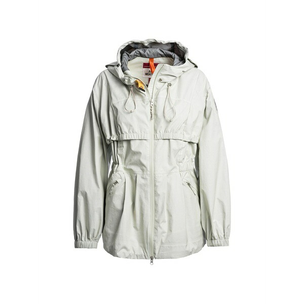 パラジャンパーズ レディース 上衣＆上衣 アウター Uneri hooded drawstring jacket White