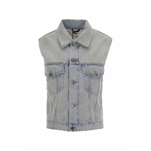 ハイクール レディース ジャケット＆ブルゾン アウター Raw-cut sleeveless jacket Blue｜asty 112,800円