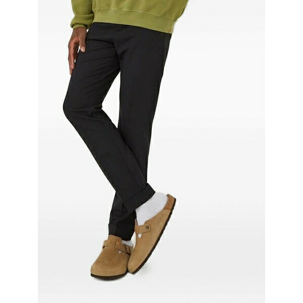 ザ・クープルス メンズ 心地好いズボン下 ボトムス Embroidered-logo trousers Black