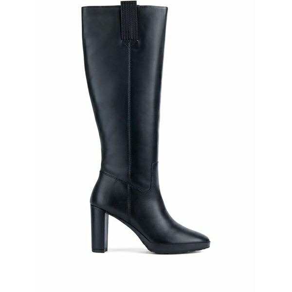 ジェオックス レディース ブーツ シューズ Block-heel knee-high boots Black