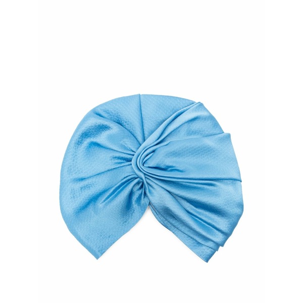 ジェニファーベア レディース かぶり笠 添え物 Twisted satin hat Blue