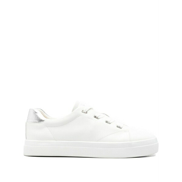 ガント レディース スニーカー シューズ Avona metallic-detail leather sneakers White