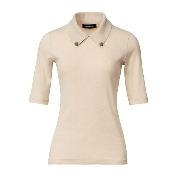 ファビアナ フィリッピ レディース ティーシャツ トップス Embellished-collar top Neutrals
