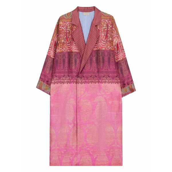 ピエール＝ルイ・マシア メンズ コート アウター Enekam paisley-print double-breasted coat Pink｜asty
