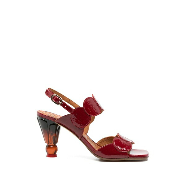 チエミハラ レディース サンダル シューズ Round embellishment sandals Red