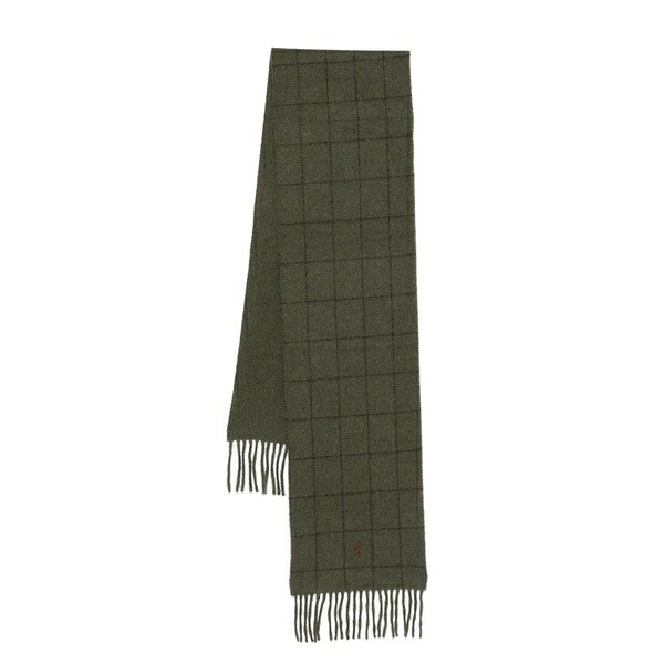 ラルフローレン メンズ 消音装置・袈裟・えり巻き 佩び物 Checked scarf Green