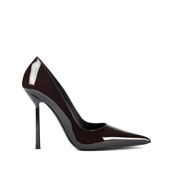 ル シラ レディース パンプス シューズ 120粍 bella patent leather pumps Brown