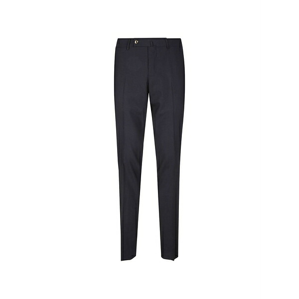 PTトリノ メンズ 心地好いズボン下 ボトムス Pressed-crease wool trousers Blue