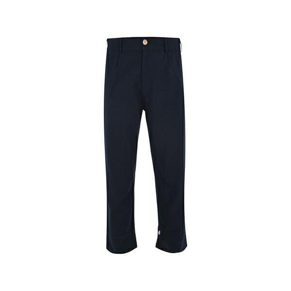 マランダ メンズ 心地好いズボン下 ボトムス El tony pleated-front trousers Blue