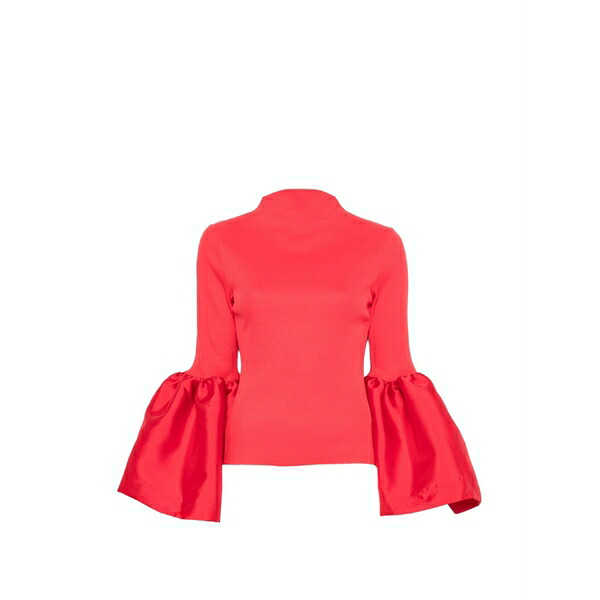 マルケス アルメイダ レディース シャツ トップス Flared-cuff mock-neck top Red