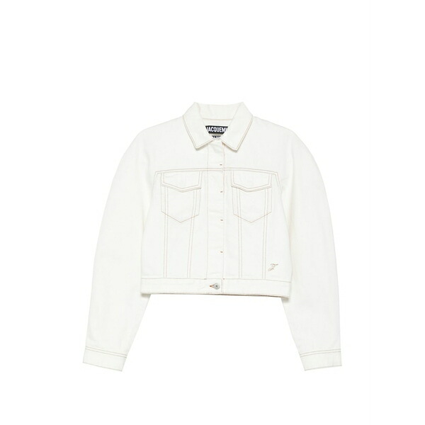 ジャクエムス レディース 上衣＆上衣 アウター The ovalo de-n??mes denim jacket Neutrals