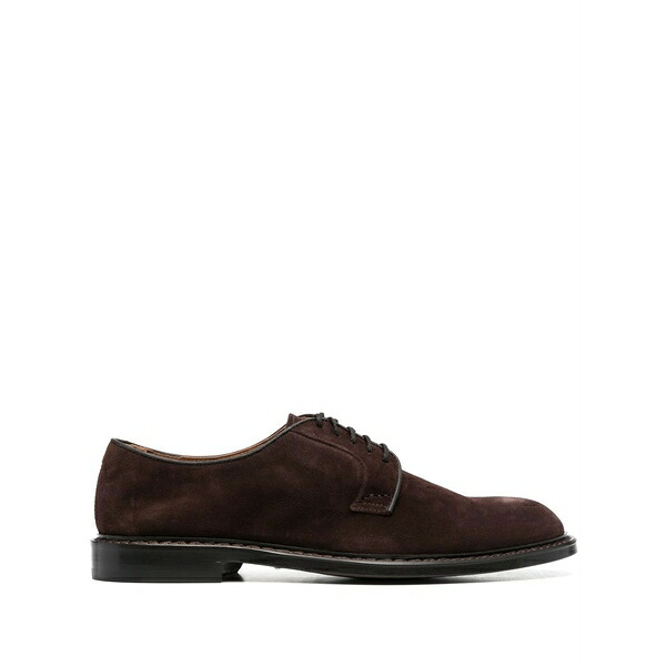 ドンカルズ メンズ お召しものシューズ シューズ Lace-up suede derby shoes Brown