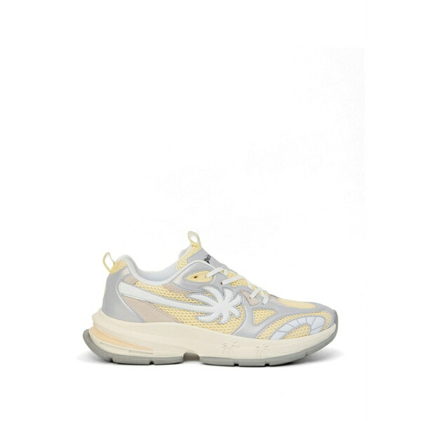 パーム・エンジェルス メンズ スニーカー シューズ Palm runner lace-up sneakers Yellow