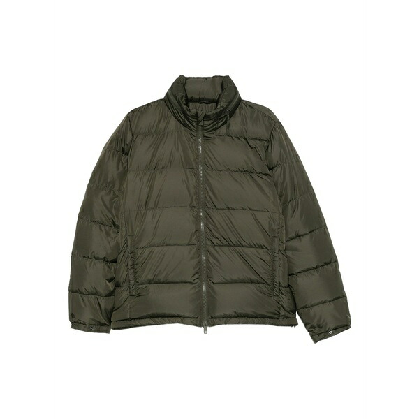 アスペジ メンズ ジャケット＆ブルゾン アウター Zip puffer jacket Green｜asty