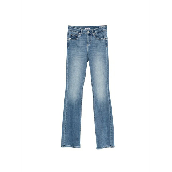 リュージョー レディース ジーンズズボン下 ボトムス Logo bootcut jeans Blue
