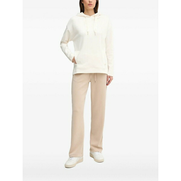 ジョープ レディース パーカー・スウェットシャツ アウター Pocket-detail hooded top White