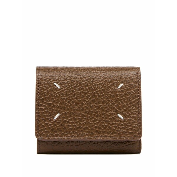 マルタンマルジェラ メンズ 銭入れ 添え物 Leather wallet Brown