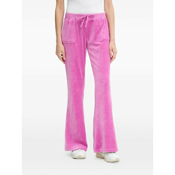 ジューシークチュール レディース カジュアルパンツ ボトムス Embroidered patch-pocket trousers Pink｜asty