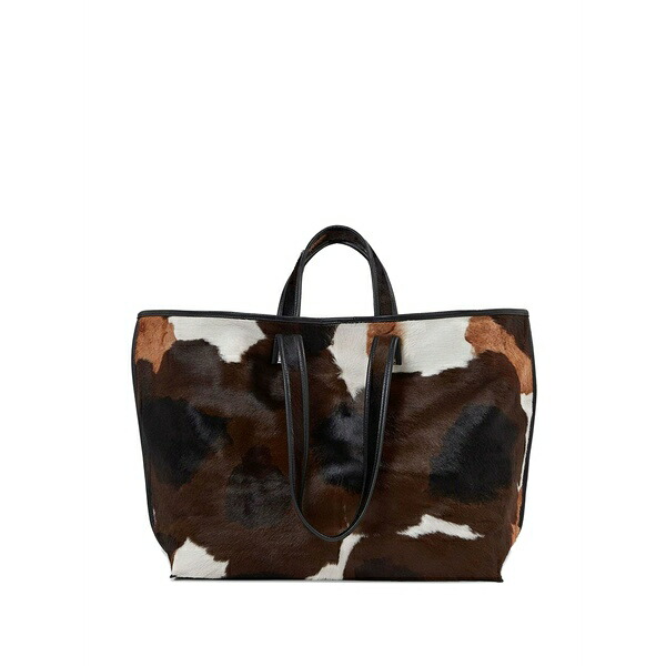 カッスル エディションズ レディース トートバッグ バッグ Pony-hair tote bag Brown