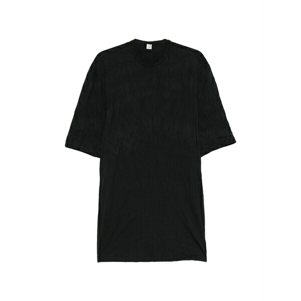 トーテム レディース ワンピース トップス Crinkled-effect t-shirt dress Black｜asty