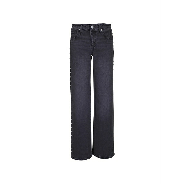 エージージーンズ レディース デニムパンツ ボトムス Adria studded faded jeans Black|asty