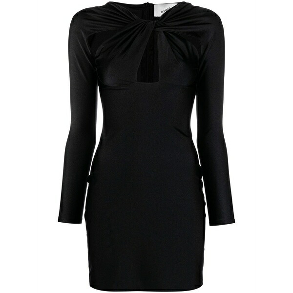 コペルニ レディース 衣装 トップス Cut-out twisted mini dress Black