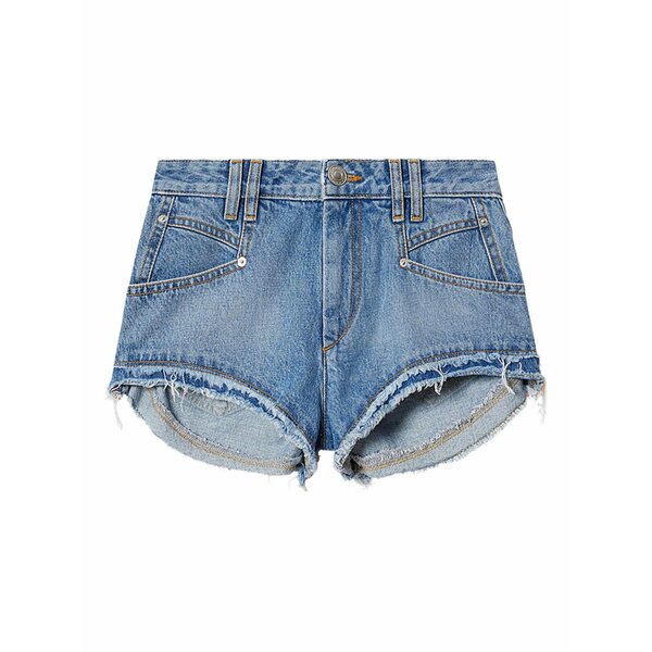 イザベル マラン レディース カジュアルパンツ ボトムス Eneidala frayed shorts Blue