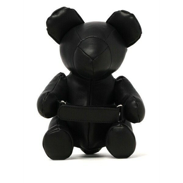 ミハラヤスヒロ メンズ ショルダーバッグ 御徒面子 Teddy leather messenger bag Black