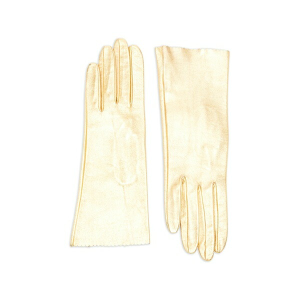 マノーキ レディース 手袋 アクセサリー Scalloped gloves Gold｜asty