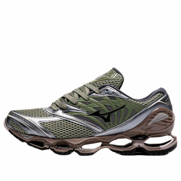 Mizuno ミズノ メンズ スニーカー 【Mizuno Wave Prophecy LS \u0027Agave Green Black Iron\u0027 D1GA251102】  大きさ US_9.5(27.5糎)