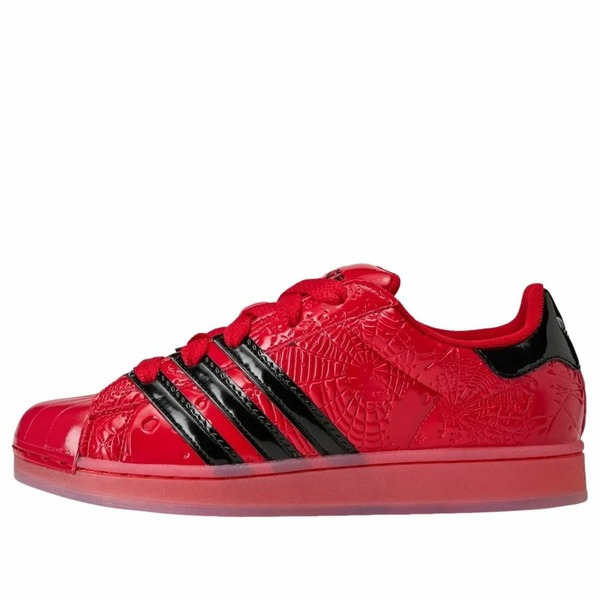 adidas アディダス メンズ スニーカー 【adidas x Sp5der Superstar \u0027Red Black Silver Metallic\u0027 KJ7005】  大きさ US_12(30.0糎)