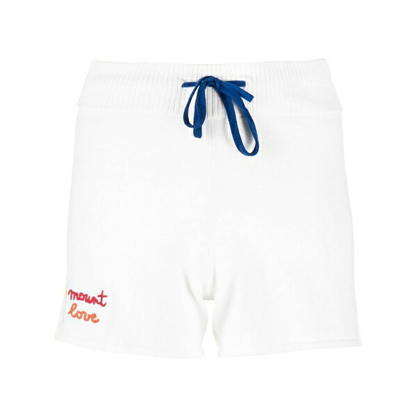 ロシニョール レディース カジュアルパンツ ボトムス Embroidered-logo drawstring shorts White｜asty 15,680円