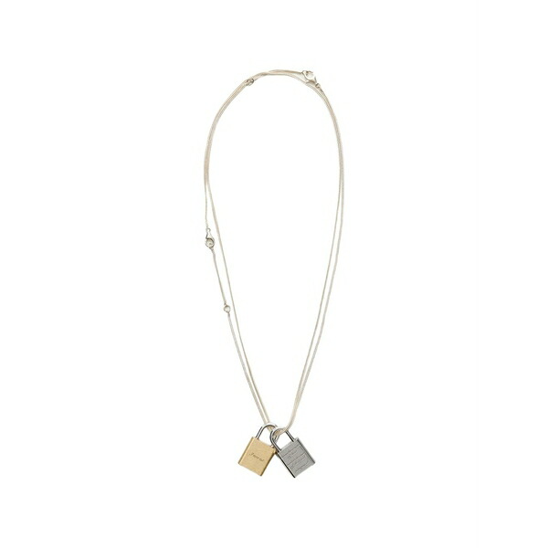 アワーレガシー メンズ 首飾り・チョー鉄道車両 佩び物 Riddle padlock-detail necklace Silver