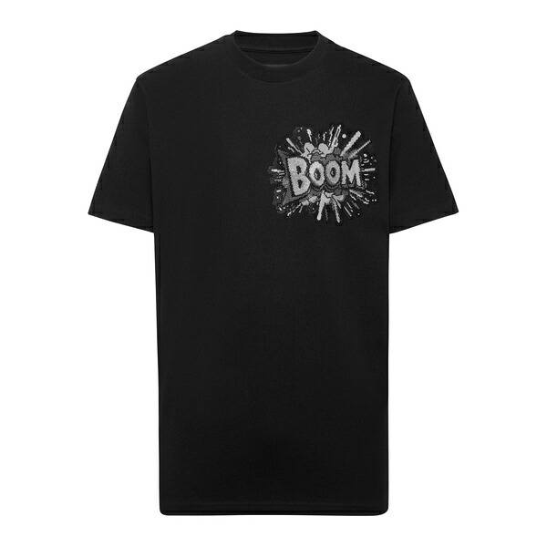 フィリップ飾り気の無い メンズ ティーシャツ トップス Boom t-shirt Black メンズファッション-Tシャツ・カットソー