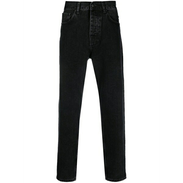 鉄道車両ハート型 メンズ ジーンズズボン下 ボトムス Five-pocket jeans Black