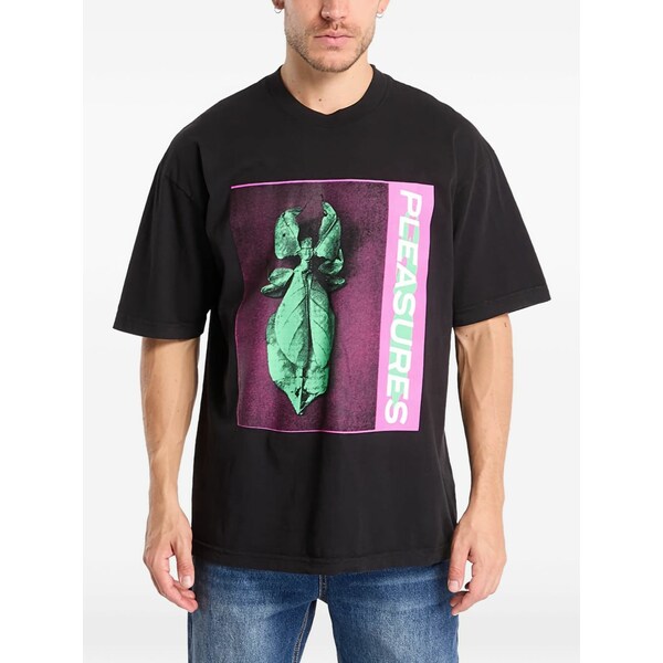 プレジャーズ メンズ Tシャツ トップス Graphic t-shirt Black|asty