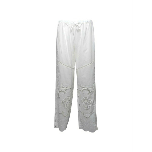フロント ストリート 8 レディース カジュアルパンツ ボトムス Floral trousers White｜asty