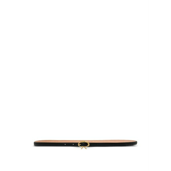 ジャンヴィト ロッシ レディース 三尺帯 添え物 Buckle-detail leather belt Black