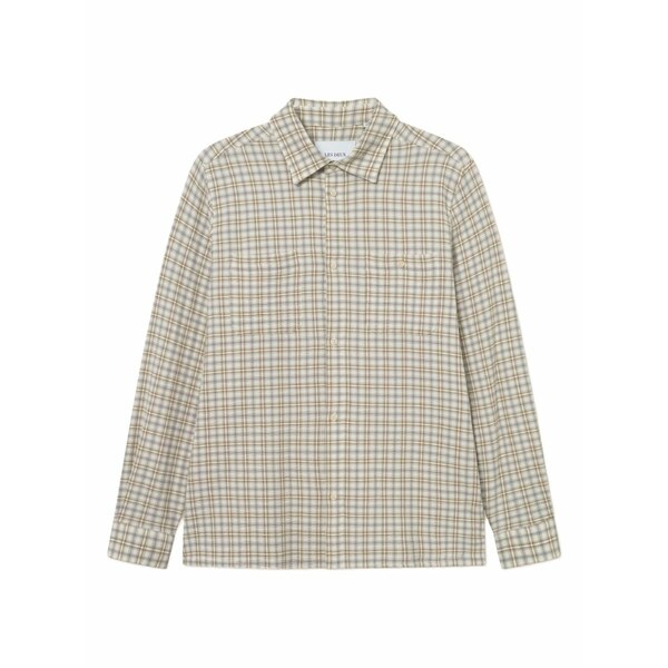 レ ドゥ メンズ シャツ トップス Checked chest-pocket shirt Green｜asty