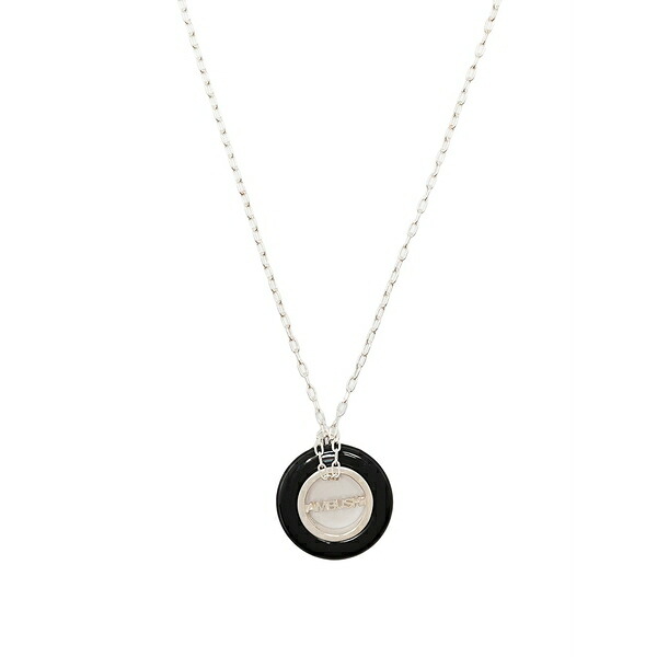 アンブッシュ メンズ 首飾り・チョー鉄道車両 付属物 Engraved logo round pendant necklace Silver