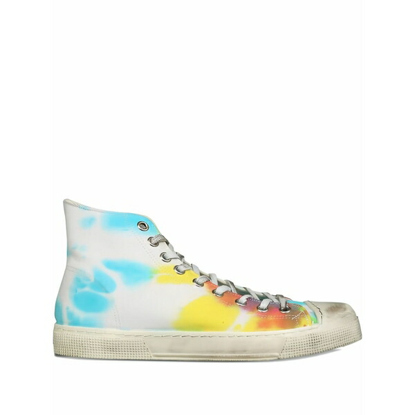 金属元素 ジエンキ メンズ スニーカー シューズ X jean michel tie-dye high-top sneakers White スニーカー-メンズ靴-靴