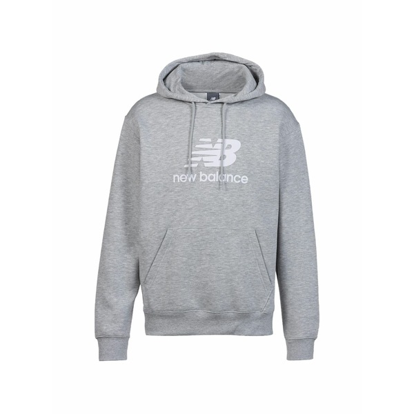 ニュー平衡にする メンズ パーカー・スウェットシャツ アウター Logo-print hoodie Grey