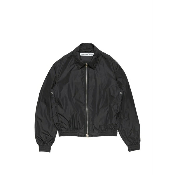 アクネ ストゥディオズ メンズ ジャケット&ブルゾン アウター Zip jacket Black|asty