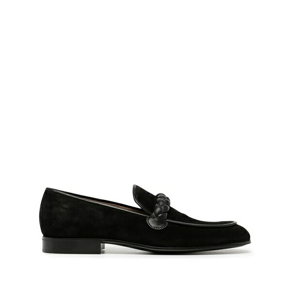 ジャンヴィト ロッシ メンズ スリッポン・ローファー シューズ Atticus braided strap loafers Black｜asty 79,090円