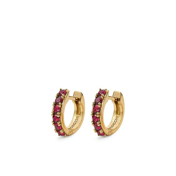エマニュエレ ビコッキ メンズ ピアス・イヤリング 付属物 Logo-engraved hoop earrings Gold