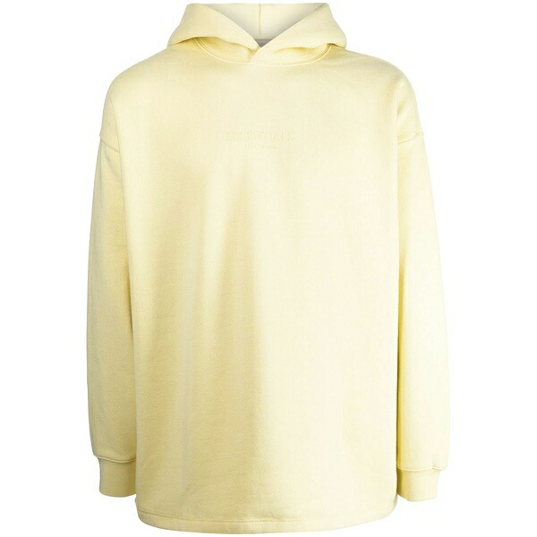 エフオージーエッセンシャルズ メンズ パーカー・スウェットシャツ アウター Logo patch hoodie Yellow｜asty