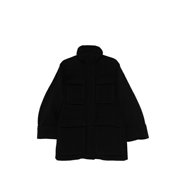 サーカス・泊まり レディース 厚地の外套 アウター Pocket overcoat Black