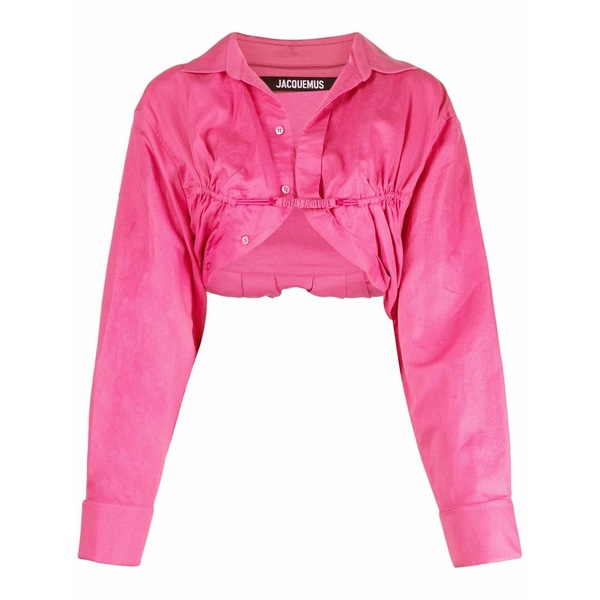 ジャクエムス レディース シャツ トップス Le papier bolero shirt Pink｜asty