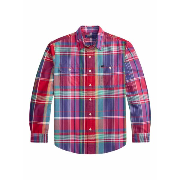 ラルフローレン メンズ シャツ トップス Plaid button-down shirt Red